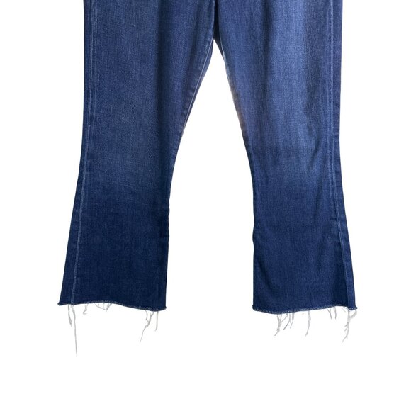 Frame Denim Le Bardot Crop Flare Size 29‎ Jeans Patch Pocket Raw Hem $240 Menara - Picture 4 of 11